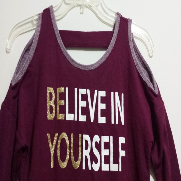 Jenna & Jessie "Believe in Yourself" Top - Picture 3 of 8